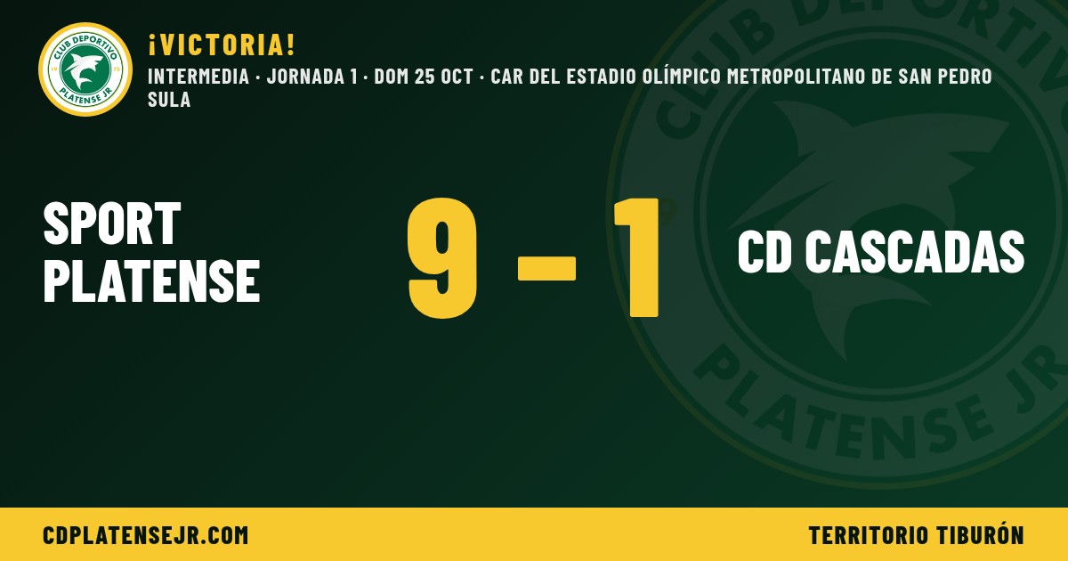 Miniatura del resultado: Sport Platense 9 a 1 CD Cascadas